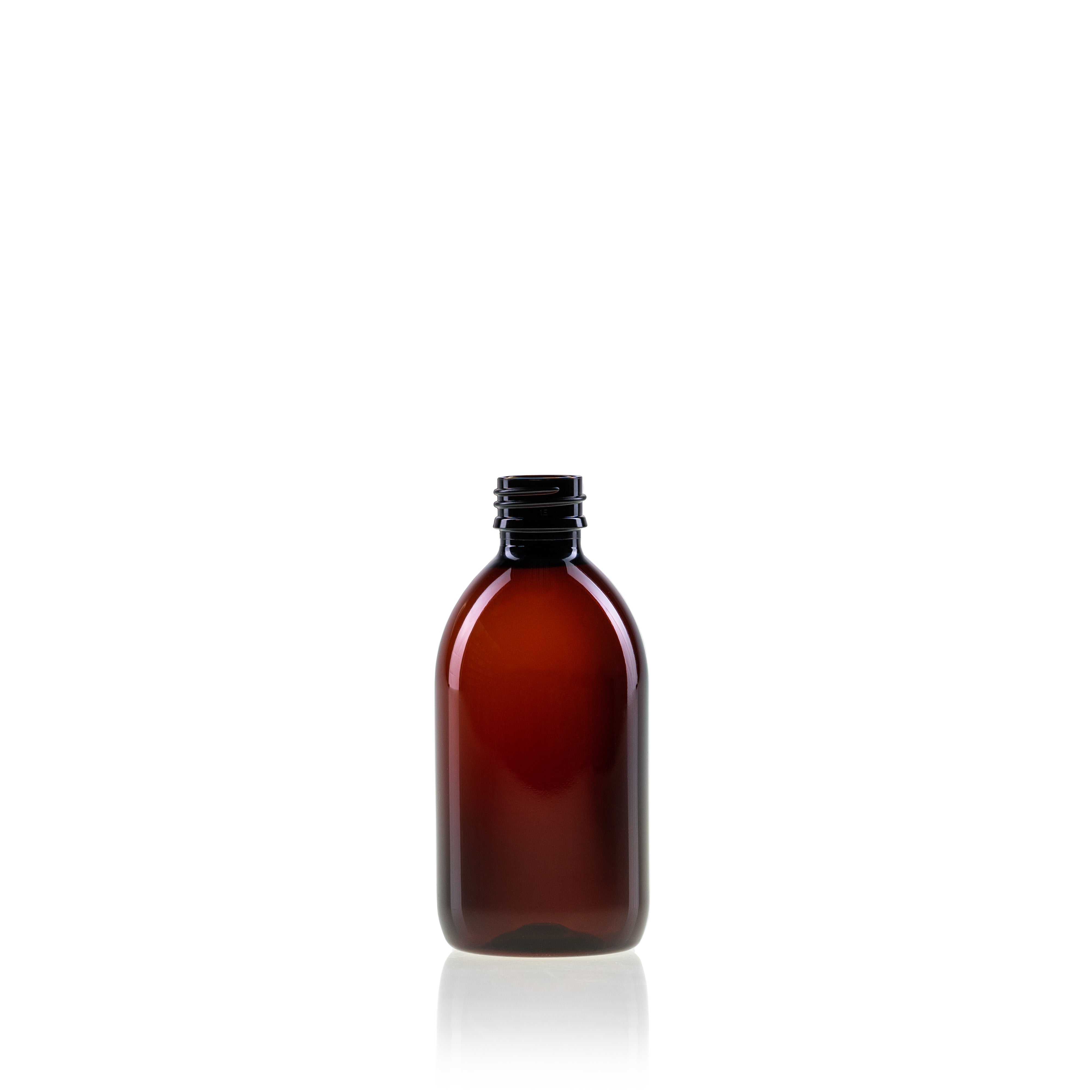 Pharma Sirop PET Fles 300 ml PP28 for sale in bulk by The Pack Stock Pharma Sirop PET Fles 300 ml PP28