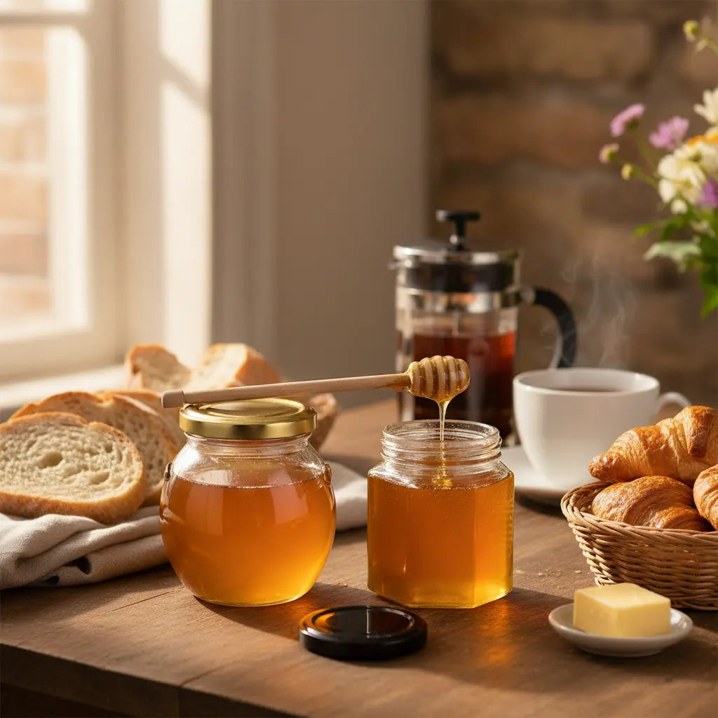 Glass Honey Jars