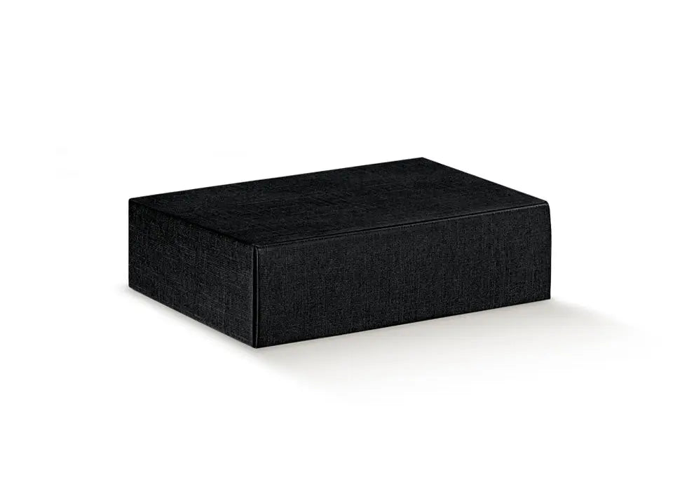 Black rectangular box on a white background