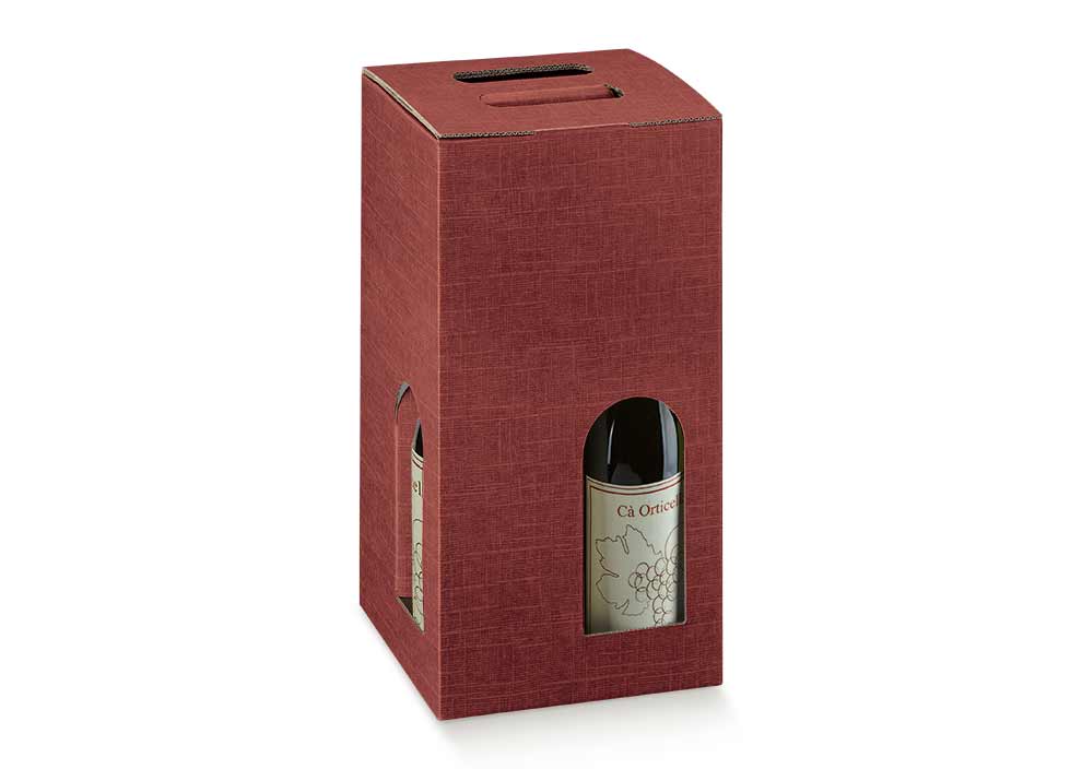 4 Bottle Burgundy Wine Cube Box Berlin Packaging Ireland