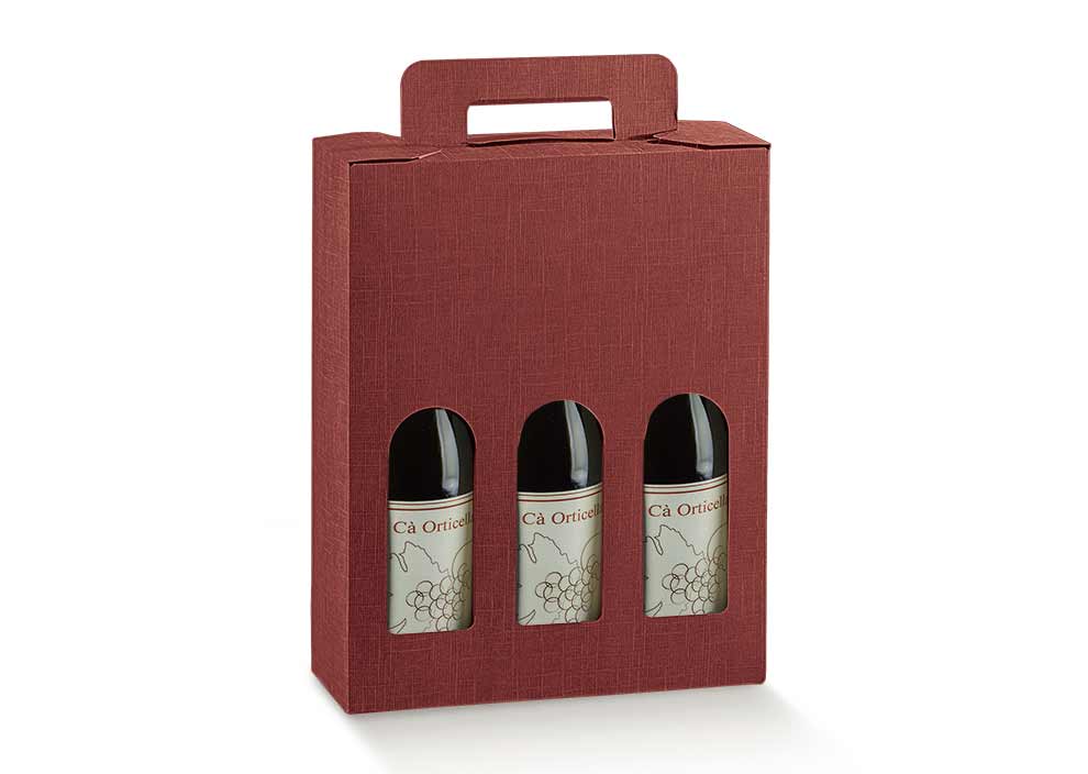 3 Bottle Burgundy Wine Suitcase Box Berlin Packaging Ireland