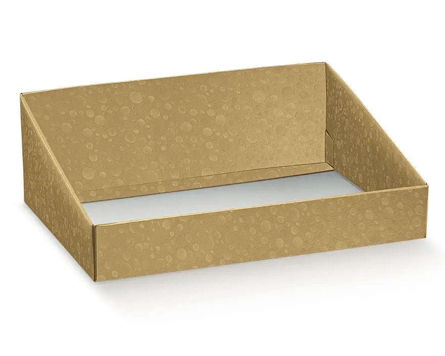 Bubble Gold Tray High Back 400x320x150 The Pack Stock