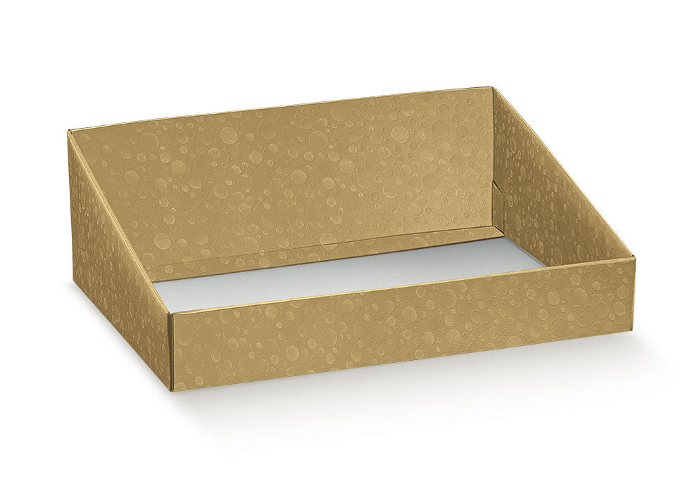 Bubble Gold Tray High Back 400x320x150 The Pack Stock