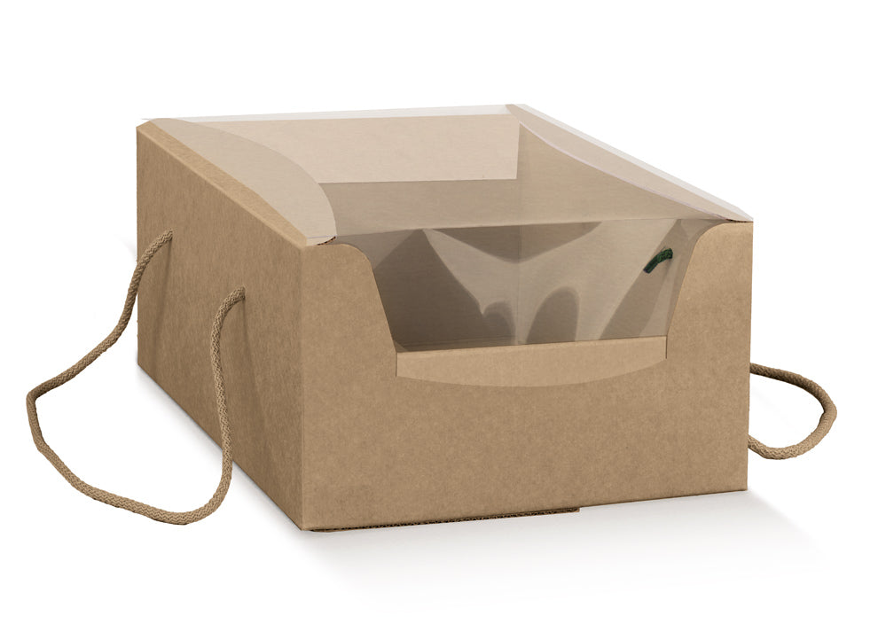 Natural Box Prestige with Rope Handle Berlin Packaging Ireland