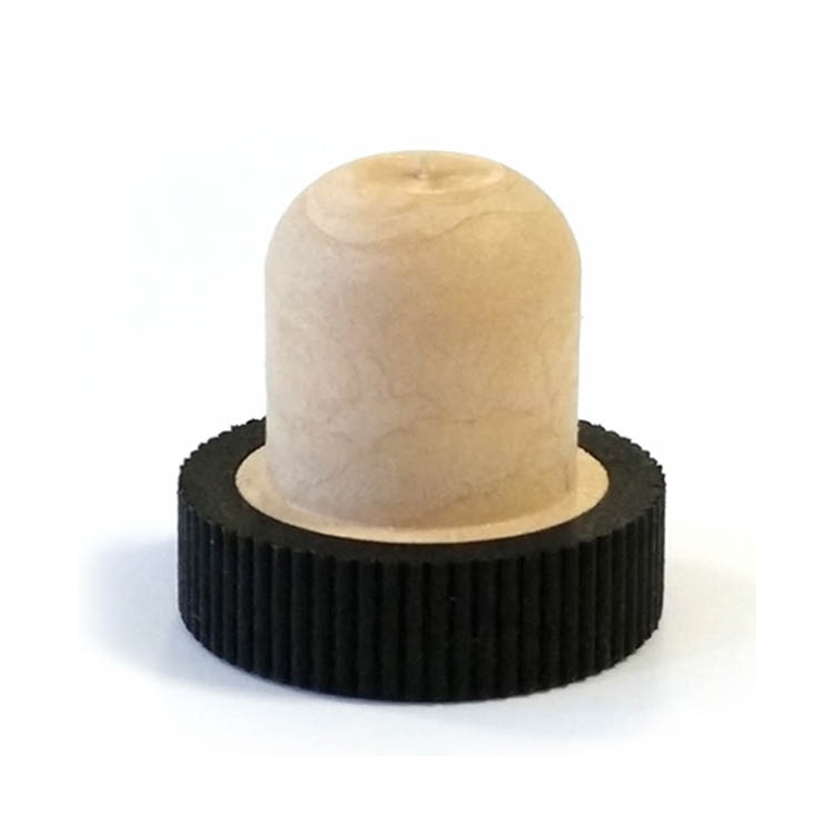 19.5mm Black Plastic Synthetic Stopper The Pack Stock