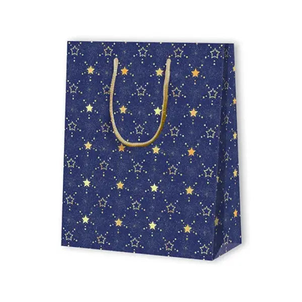 Christmas bag BLUE STARS