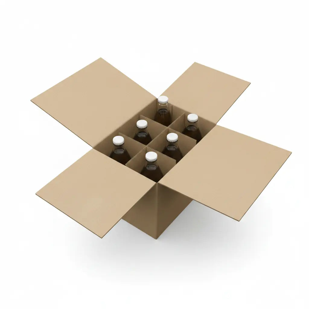 Box of 6 1 Litre Clip Top Bottles