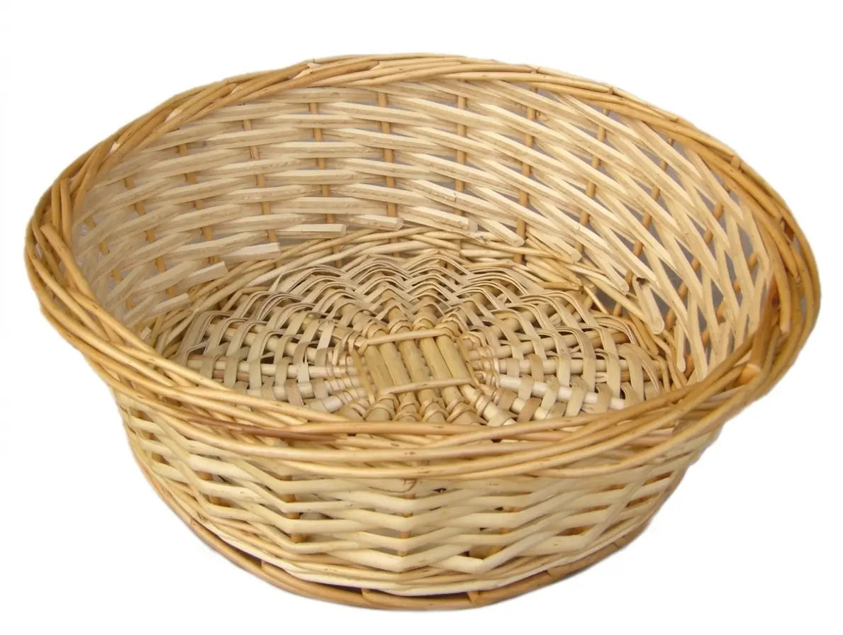 Small - Round Wicker Hamper Basket