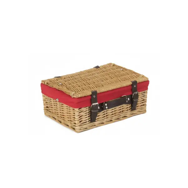 14" Wicker Hamper with Red Lining (EH026R) Berlin Packaging Ireland