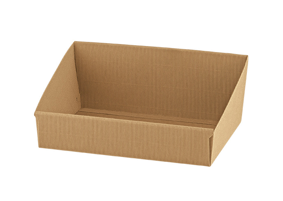 Large Fluted Kraft - Hamper Tray Berlin Packaging Ireland