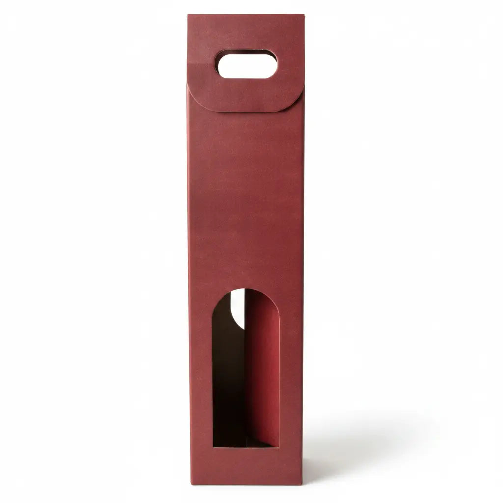 Single Bottle Burgundy Wine Box