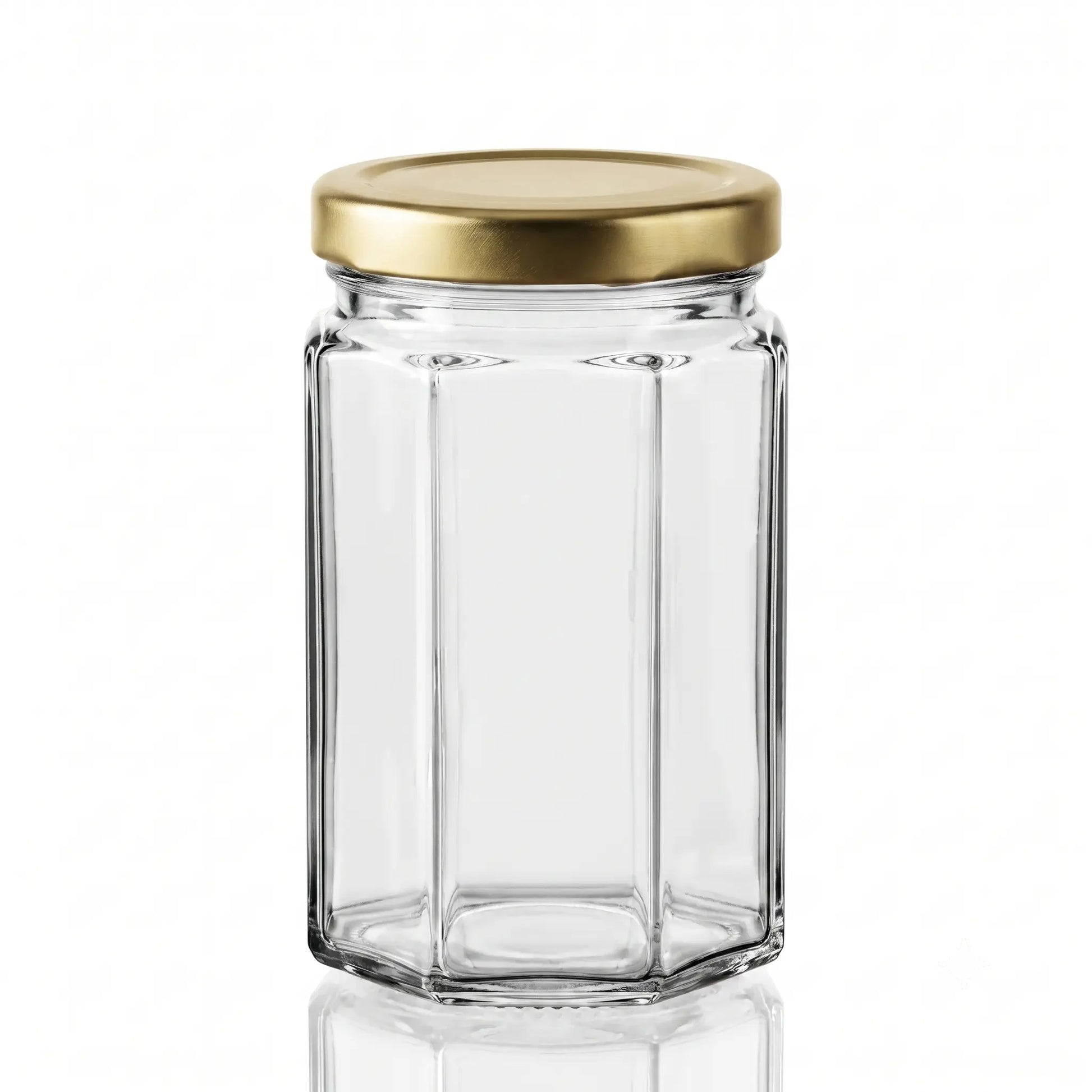 314ml Octagonal Glass Jar & Lid Bundle – Honey Season Bulk Pallet (2,448 Units)