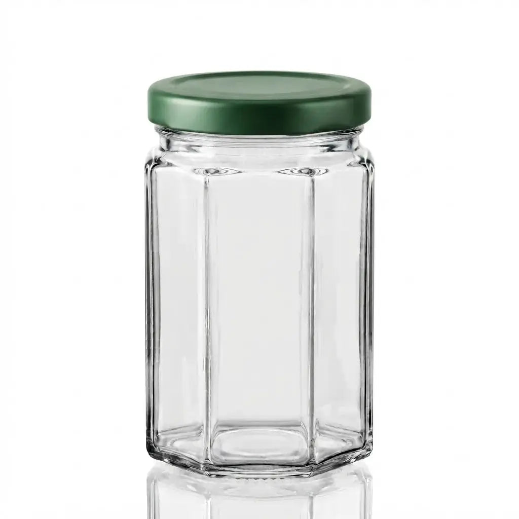 314ml Octagonal Glass Jar & Lid Bundle – Honey Season Bulk Pallet (2,448 Units)