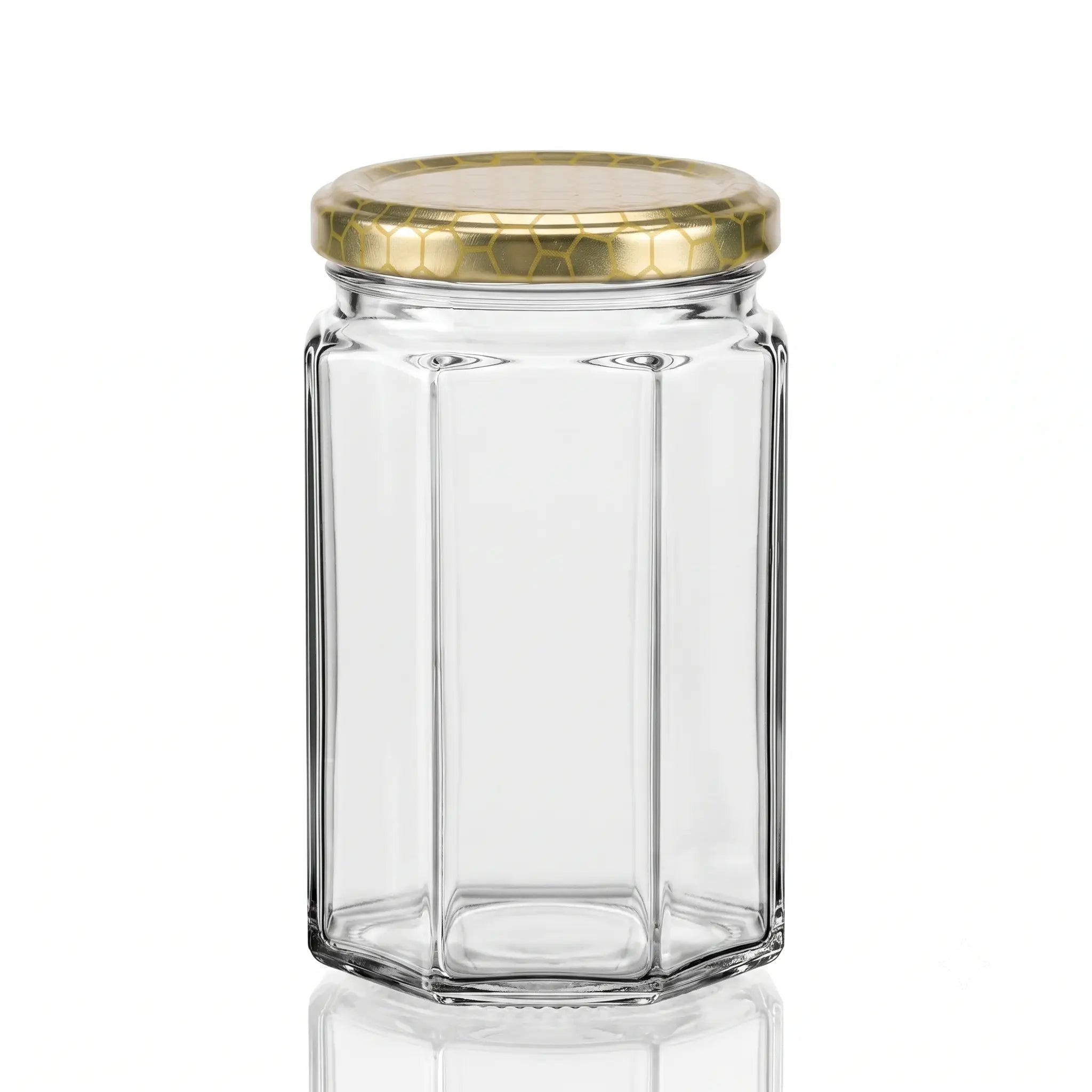 314ml Octagonal Glass Jar & Lid Bundle – Honey Season Bulk Pallet (2,448 Units)