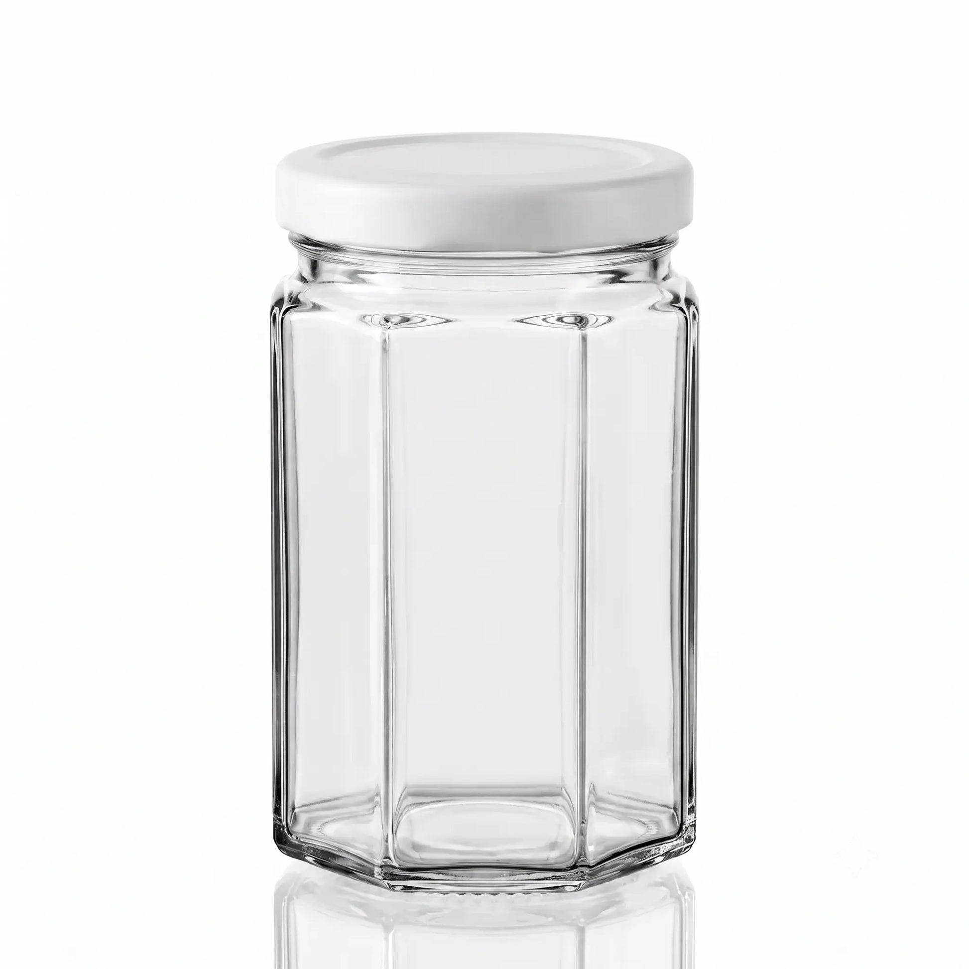 314ml Octagonal Glass Jar & Lid Bundle – Honey Season Bulk Pallet (2,448 Units)