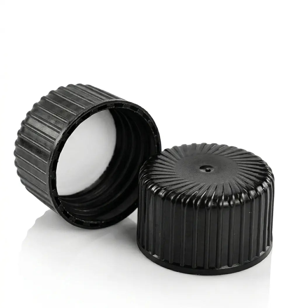 24mm Heavy Milled Black Cap