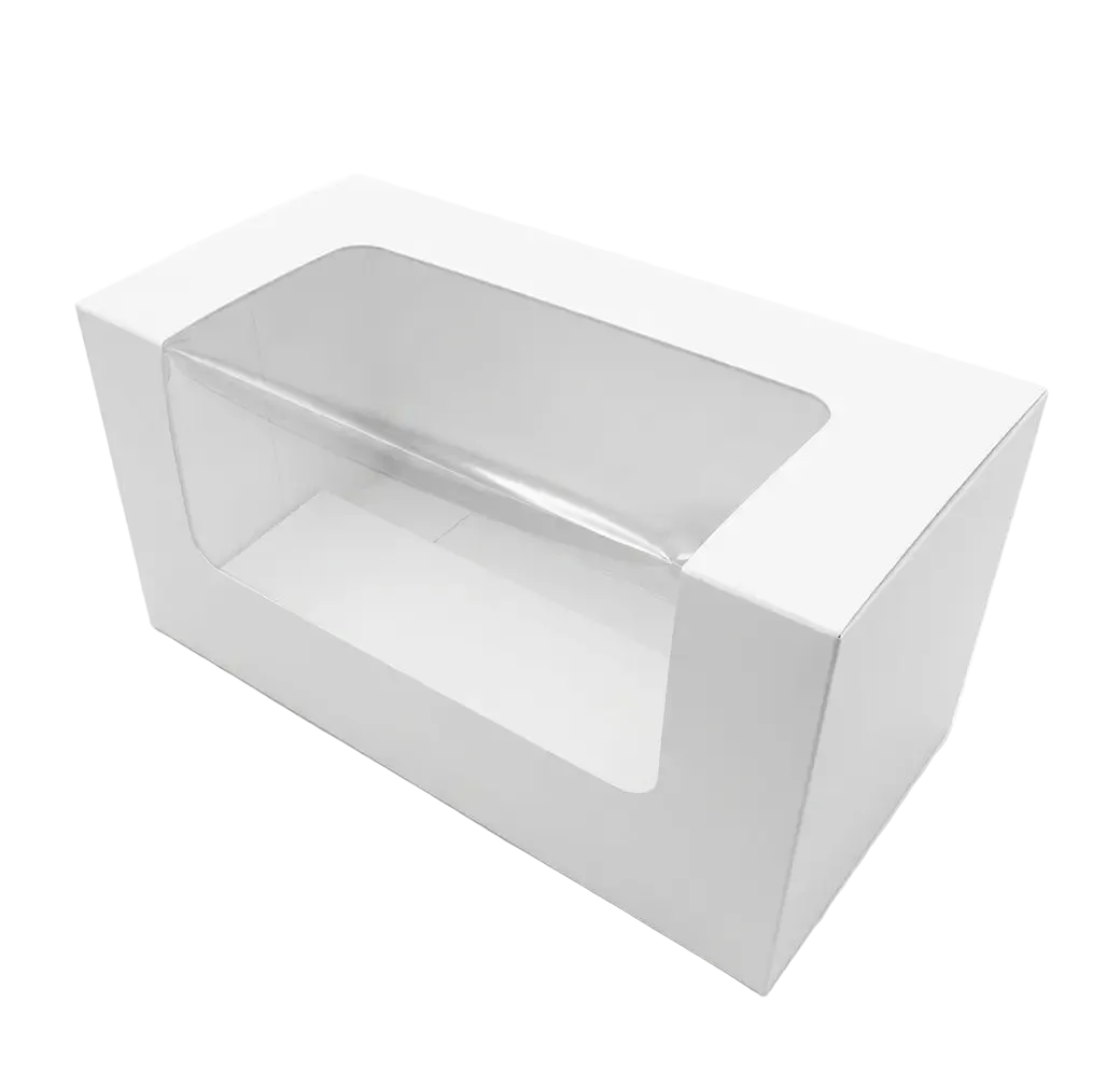 Plain log Box with Window - 8 x 4 x 4"