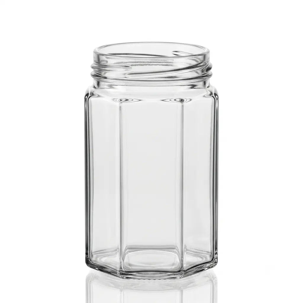 314ml - Octagonal Glass Jar