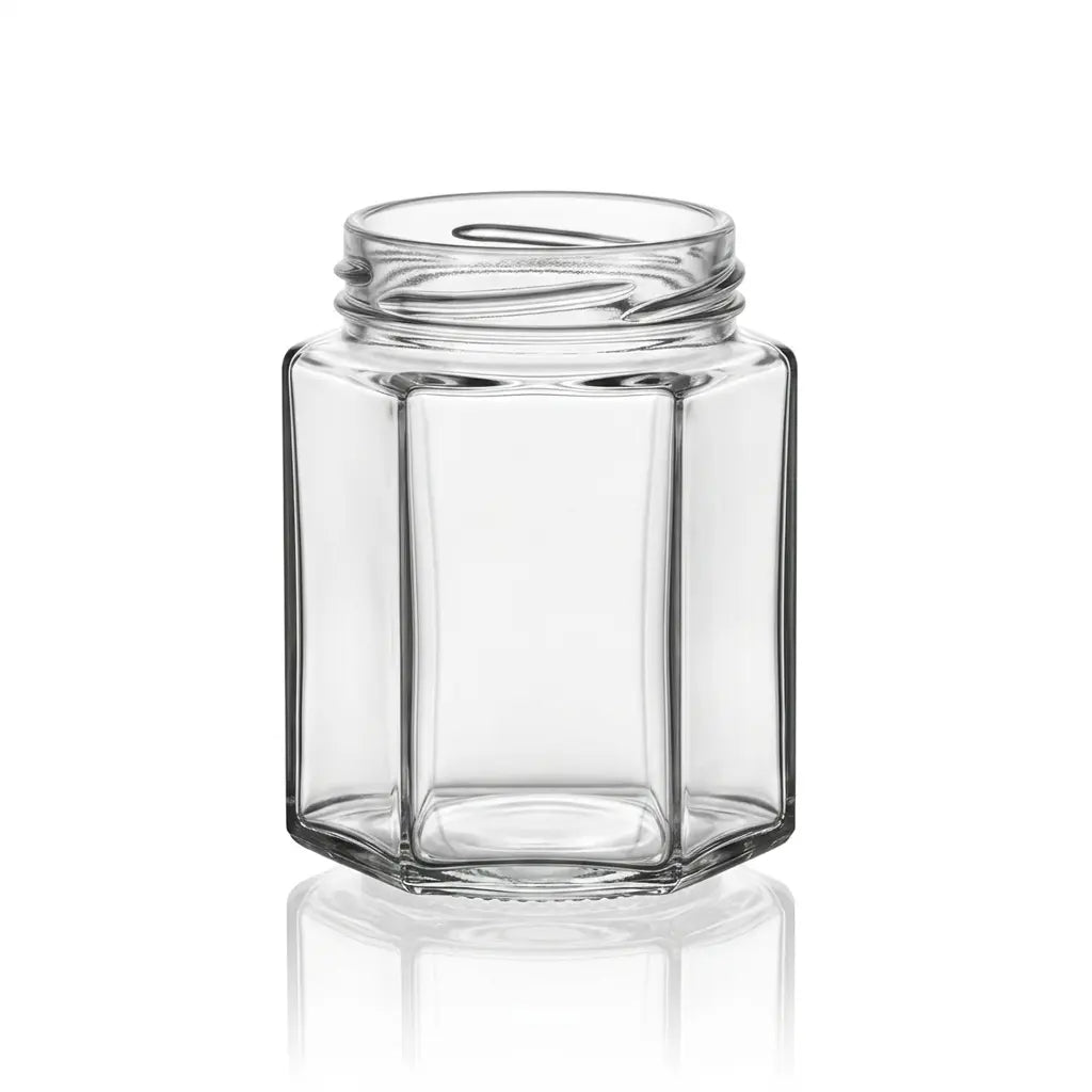 190ml - Hexagonal Glass Jar