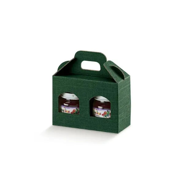 Small 2 Jar Green Box