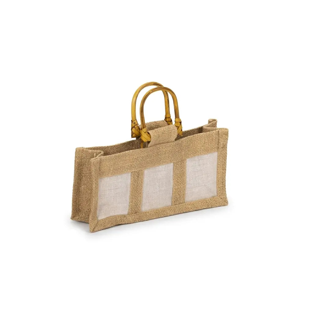 Small Jute Bag - 3 x 8oz Jars