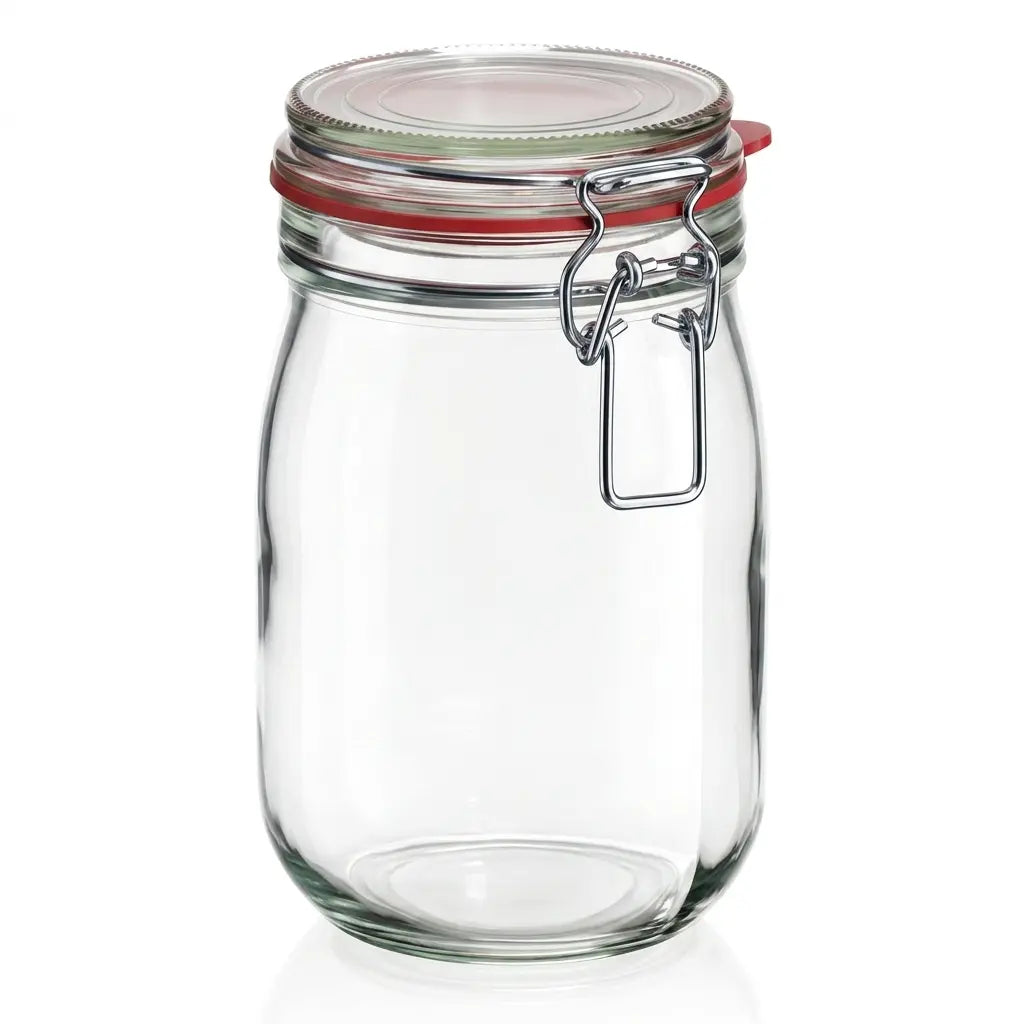 1 Litre - Clip Top Storage Jar