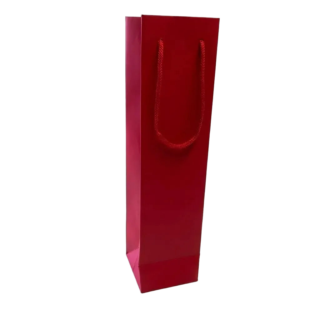 Red Luxury Wine Bag - 100 x 100 x 400mm