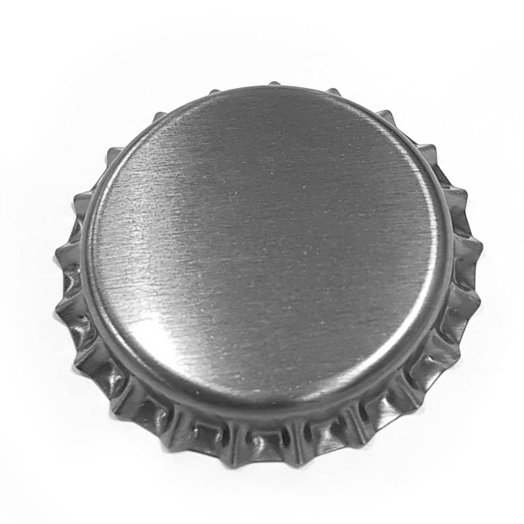 Matt Silver 26mm Beer Crowns The Pack Stock