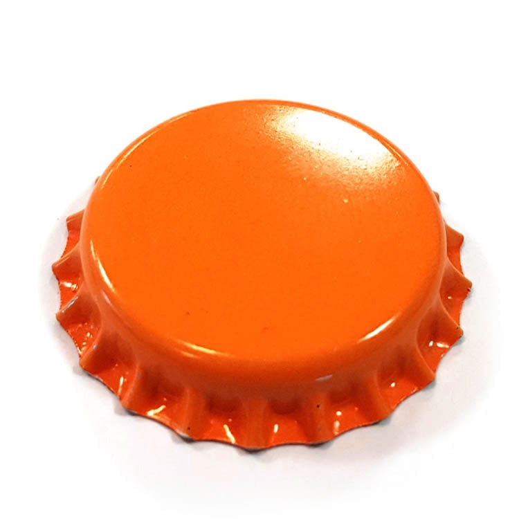 Orange 26mm Beer Crowns The Pack Stock