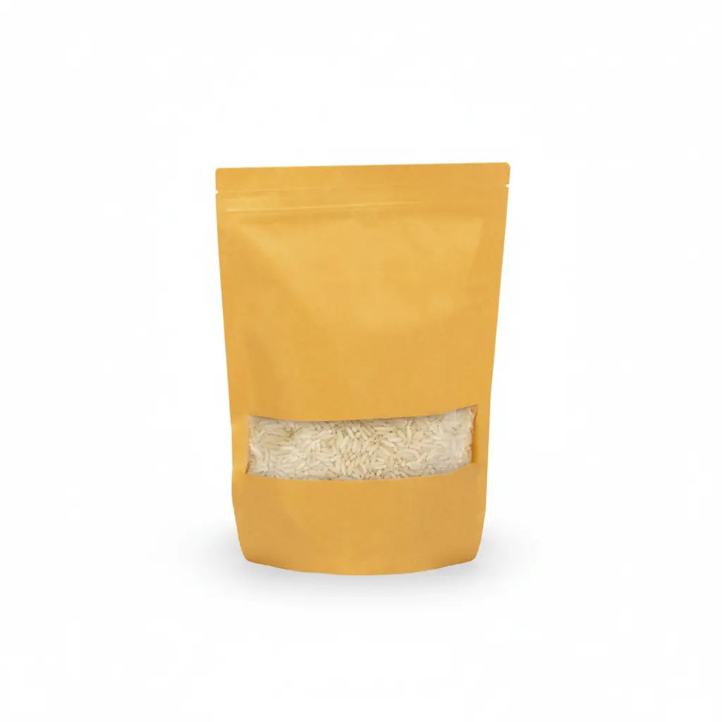 500g - Kraft Pouch With Window
