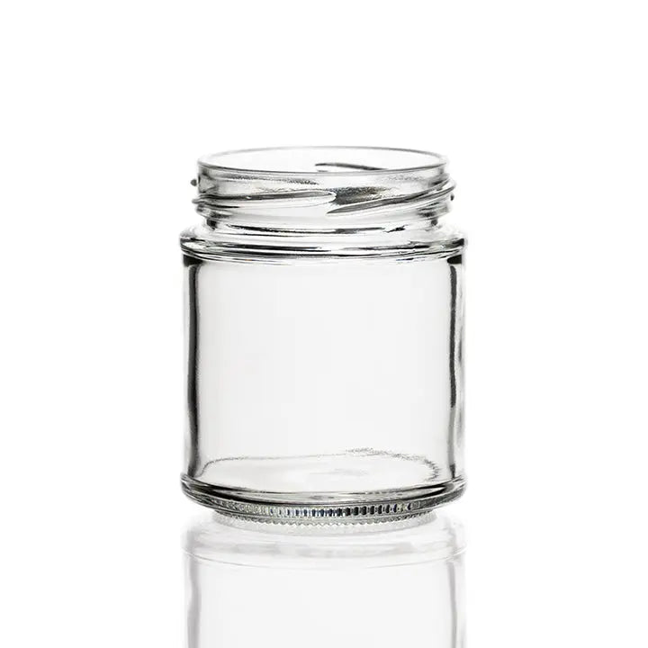 Glass Jar Panelled 190ml CEE The Pack Stock