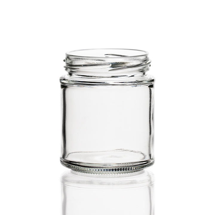 Glass Jar Panelled 190ml CEE The Pack Stock