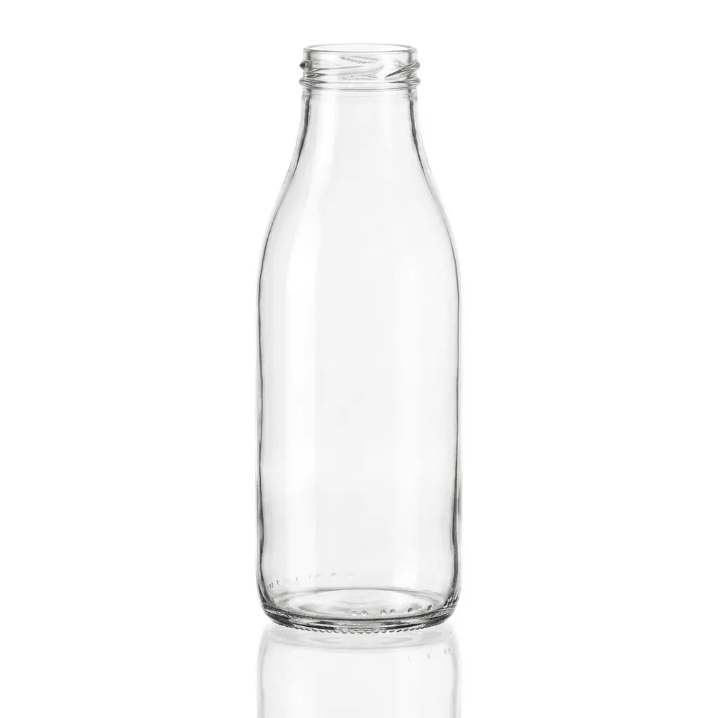 1 Litre - Glass Milk Bottle