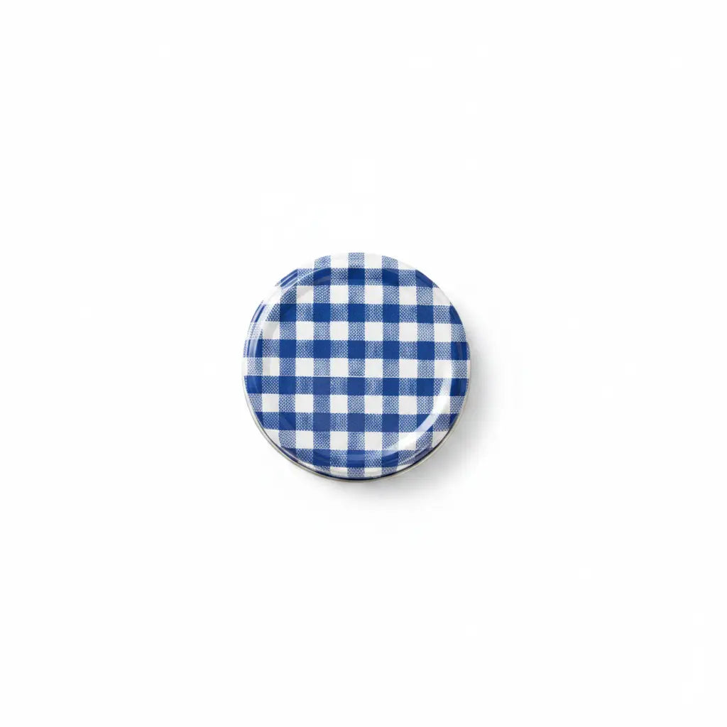 63mm- Navy Check Twist Off Caps