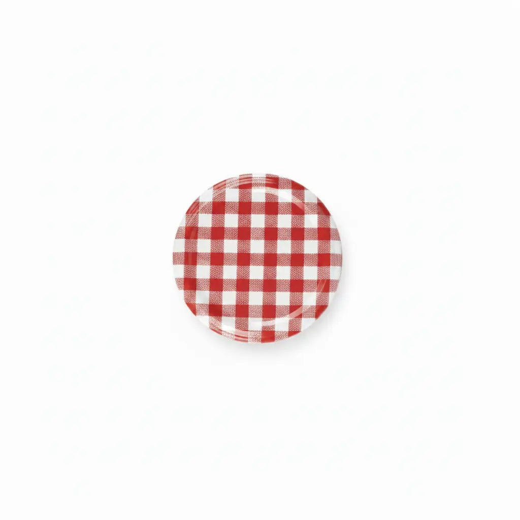 63mm - Red Check Twist Off Caps