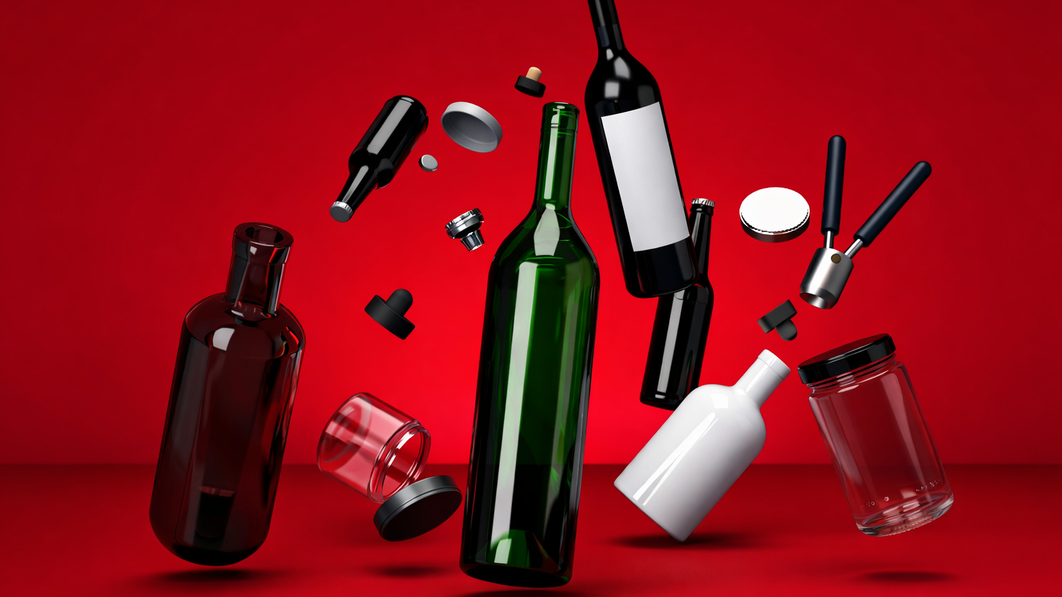 Online Glass and Plastic Bottles and Jars - The Pack Stock
