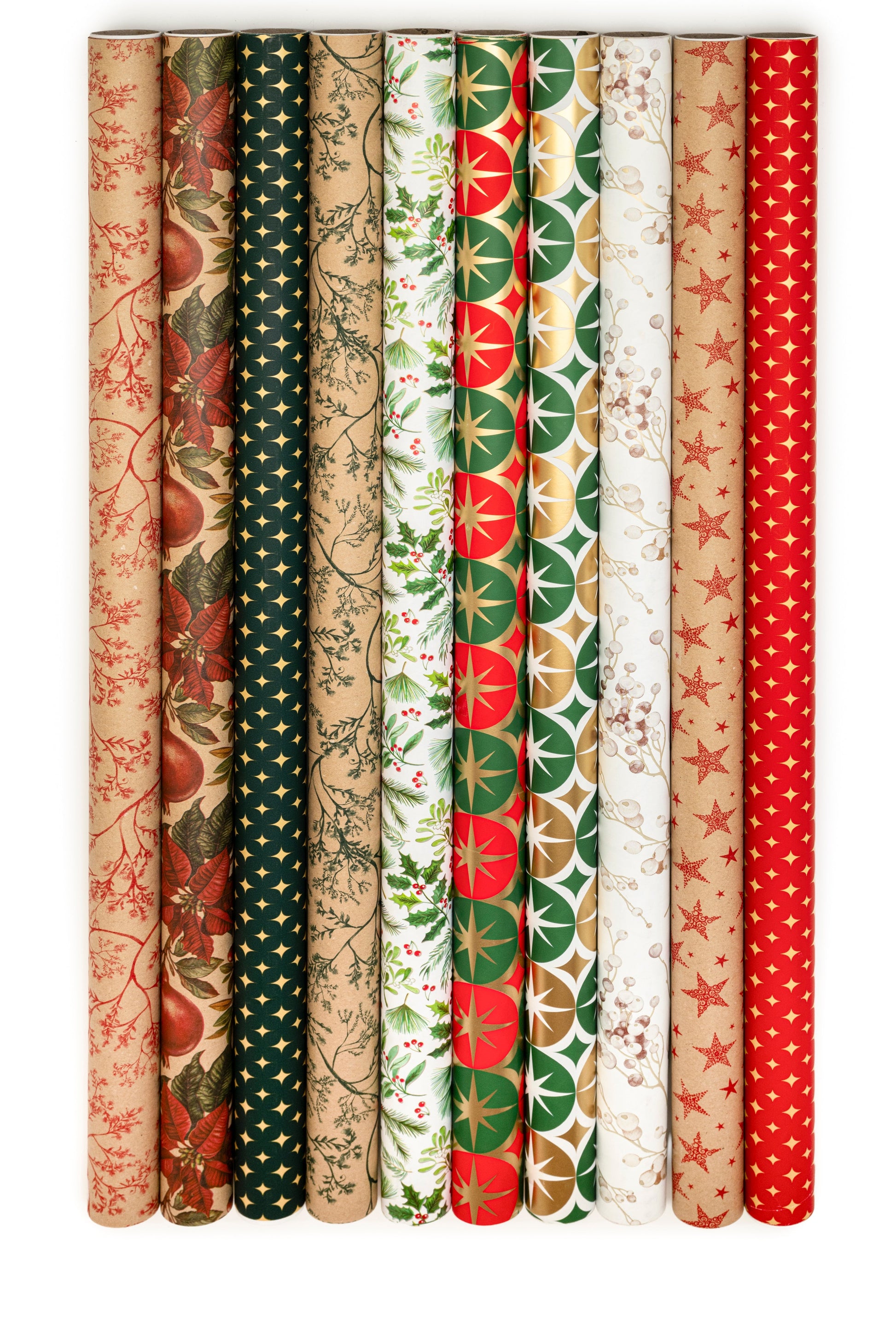 Wrapping Paper Deck Halls Assorted The Pack Stock