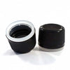 18mm x 12mm Black Plastic Cap