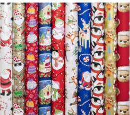 Wrapping Paper Snowy Fun Assorted The Pack Stock